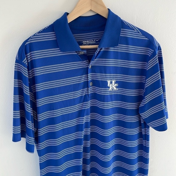NIKE GOLF MEN’S DRI-FIT POLO SHIRT UNIVERSITY OF KENTUCKY SIZE MEDIUM - Picture 1 of 8